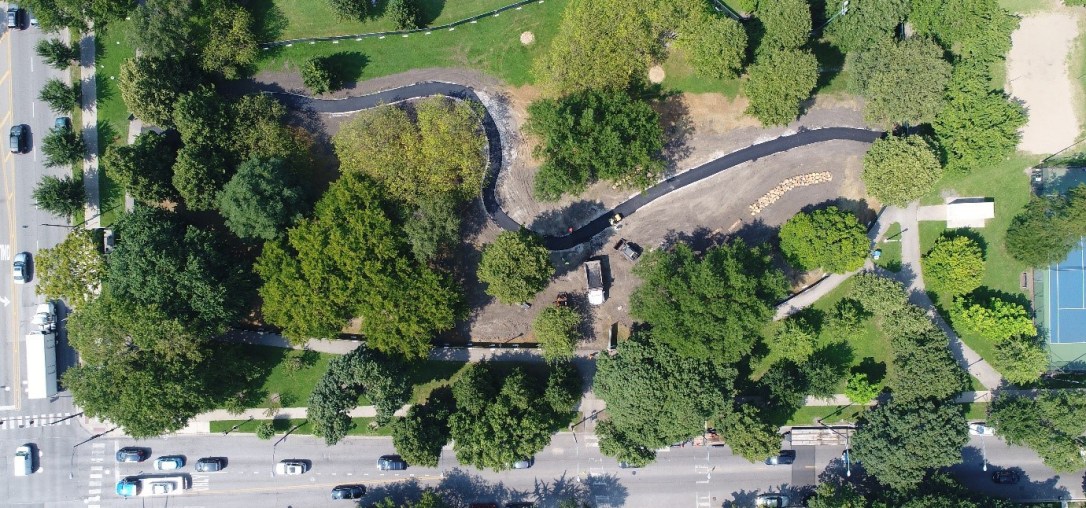 under construction aerial